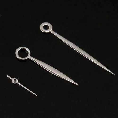 No Lume Silver Trim Watch Hands for ETA 6497 6498 St36 Movment FIT 44mm Case