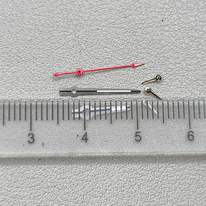 Red Second Hand Watch Hands with BGW9 Luminous for VK63 VK64 Movement