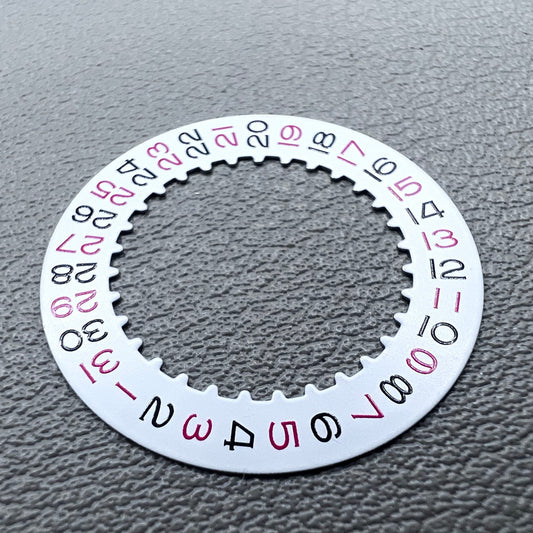 Red Odd Number Date@3 Date Disk Wheel Date Wheel Generic for RLX3135 Movement