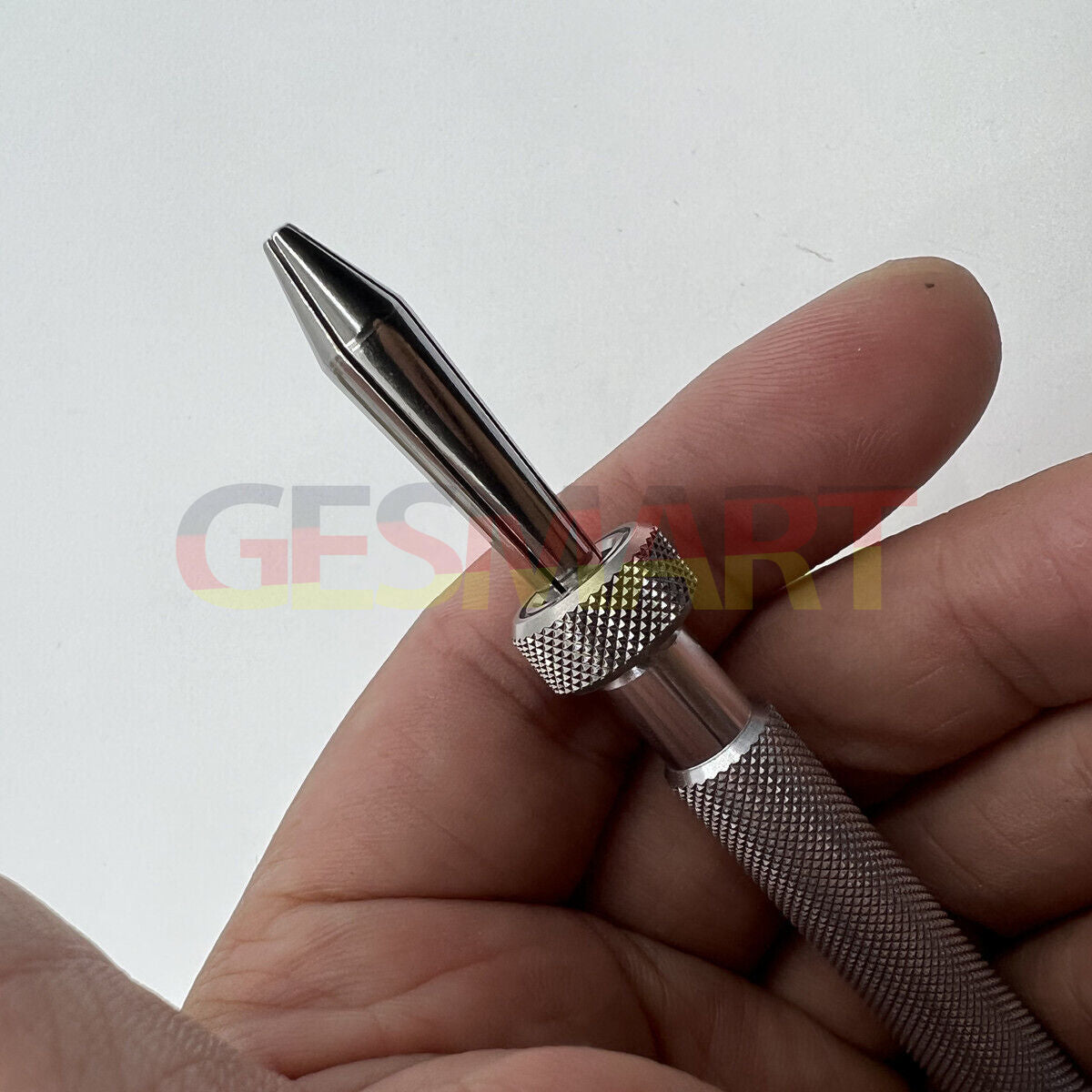 Watch Repair Tool Pin Vice, holding watch crown lever securely for precise repairs