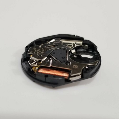 S. Epson VX12 quartz movement watch repair part, compatible with V312 5Y81 models, precision replacement.