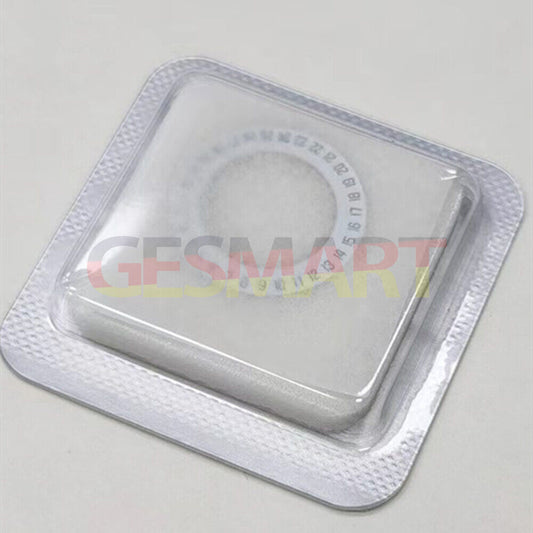 Swiss Made white date disk wheel for ETA956.412 watch movement, date display at 6 o'clock position.