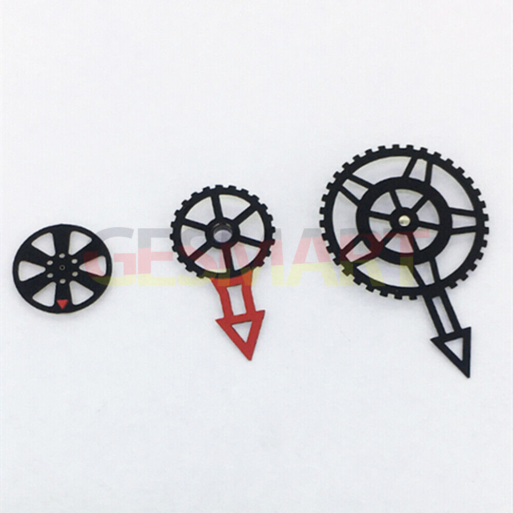 Luminous red second hand compatible with Miyota 82S7 movement, gear type, NO brand specified.