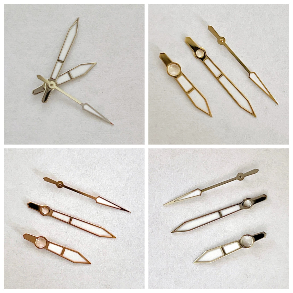 Gold/Rose/Silver Watch Hands Pointers With Green Luminous for NH35/NH36/4R/7S