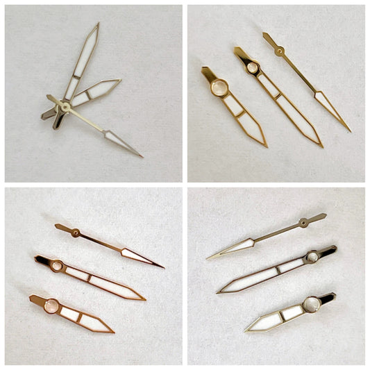 Gold/Rose/Silver Watch Hands Pointers With Green Luminous for NH35/NH36/4R/7S