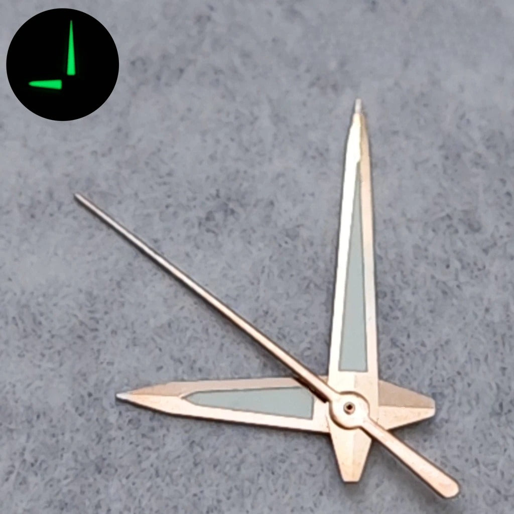 Vintage Watch Hands With Green Luminous For NH35 NH36 7S26 7S36 4R35 4R36