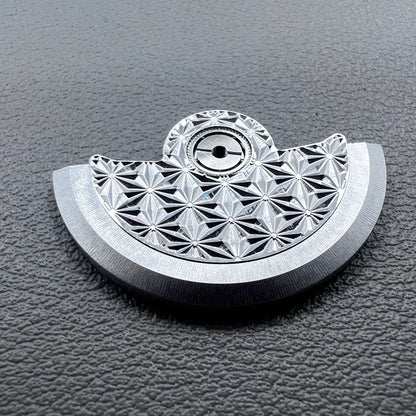 Silver Fireworks Pattern Rotor Oscillating Weight for Movement NH34 NH35 NH36 NH38