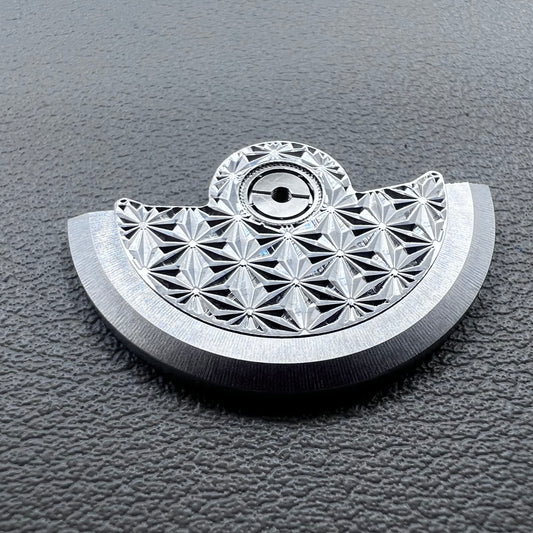 Silver Fireworks Pattern Rotor Oscillating Weight for Movement NH34 NH35 NH36 NH38