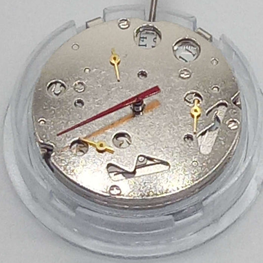 Seagull ST16 mechanical movement watch part with small second hands at 2, 6, and 10 o'clock, China made.