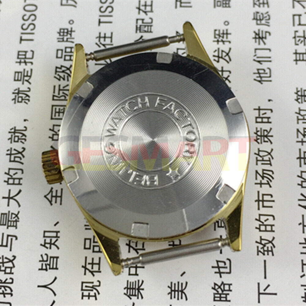 Beijing Double Rhomb lady watch with black dial, manual mechanical movement, and date display.