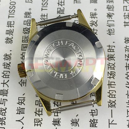 Beijing Double Rhomb lady watch with black dial, manual mechanical movement, and date display.