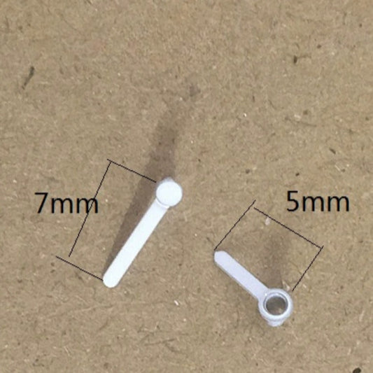 White painted 7x5mm high cannon 2 hands for Miyota 2035 quartz watch movement.