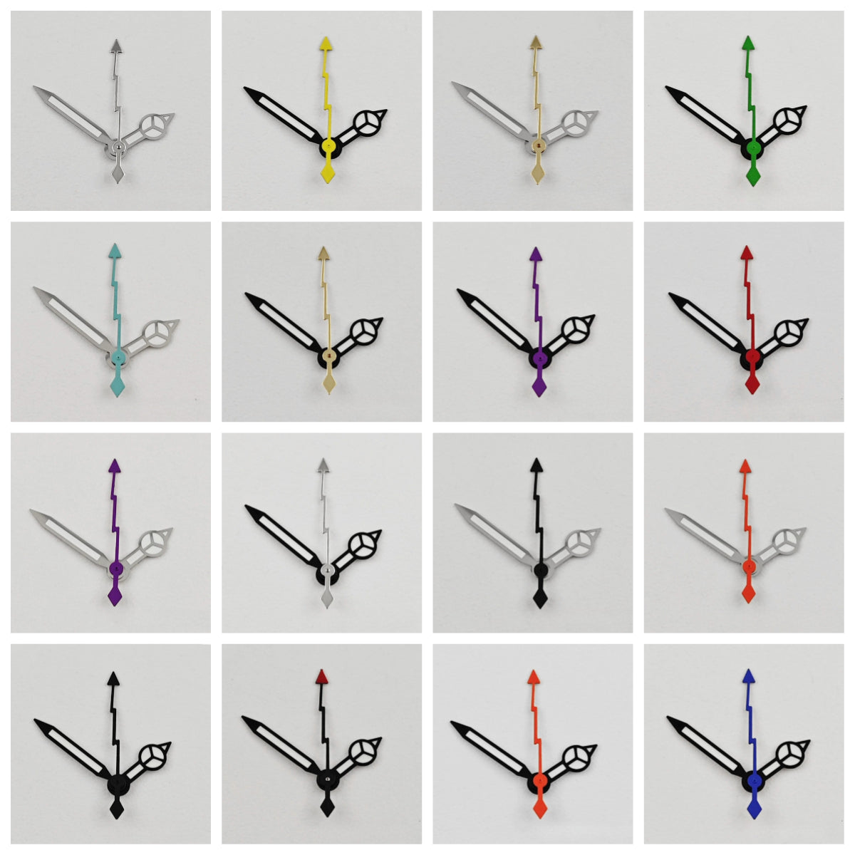 Lightning Second SUB Hands Green Luminous Watch Hands for NH34/35 NH36 NH38 NH70