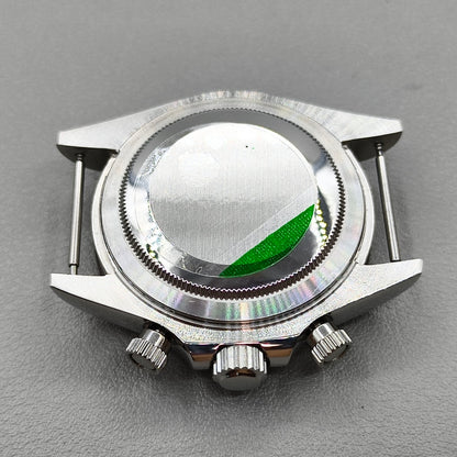 Daytona 40mm Mens Watch 316L Steel Case Brown Bezel for Daytona VK63 VK64 Case
