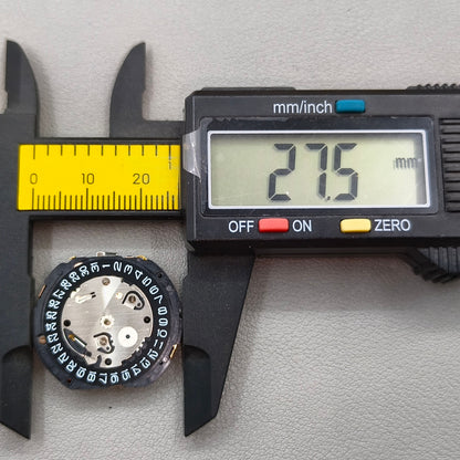 Japan Seiko 7T12A Quartz Movement Black Disk Single Calendar