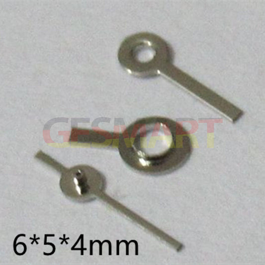 6mm silver square pointed watch hands set compatible with Miyota 2035, ideal for precise time upgrades
