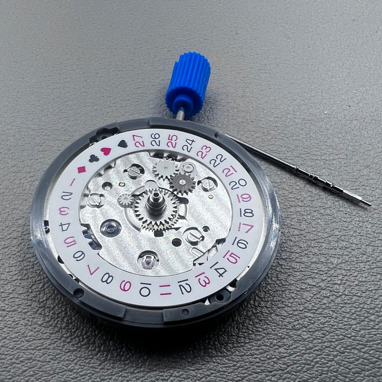 NH34 Automatic Mechanical GMT Movement White Disk Spades Font Hacking Seconds