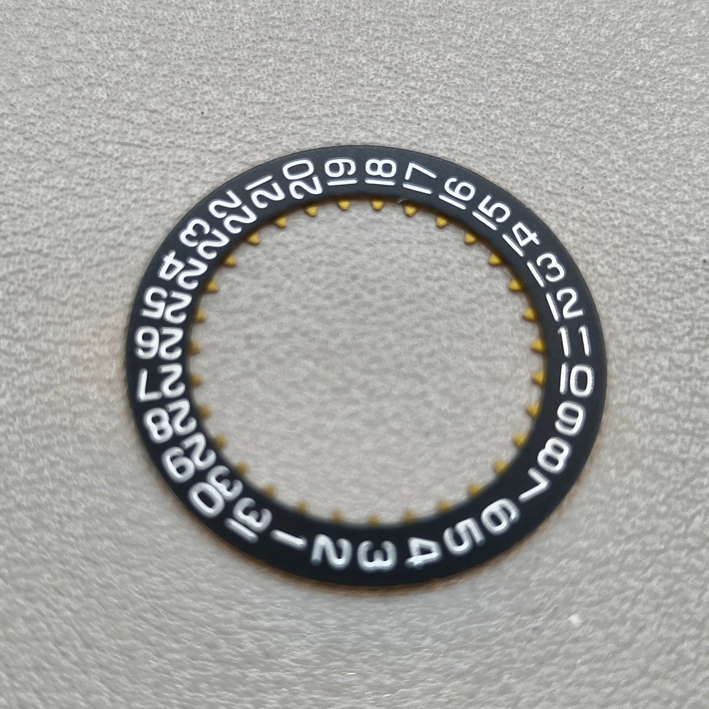Black Date Disk Wheel Date Wheel Original for ETA 7750 Movement Date@3