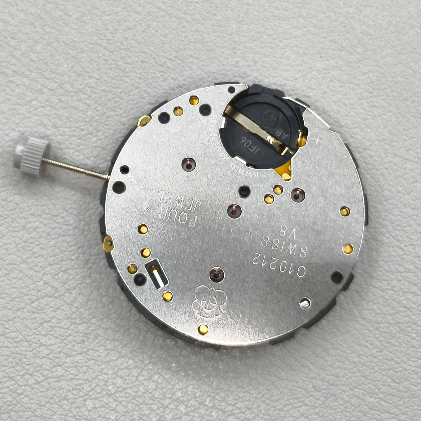 Swiss ETA G10.212 Watch Quartz Movement 3 Hands Date@4 White Disk