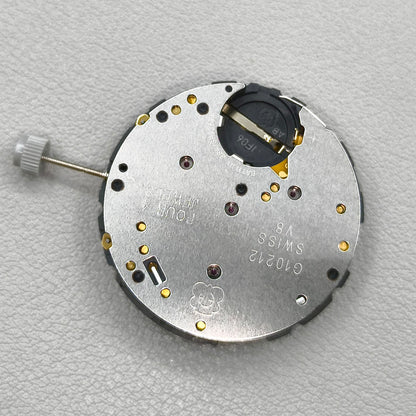 Swiss ETA G10.212 Watch Quartz Movement 3 Hands Date@4 White Disk