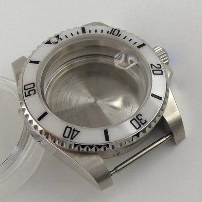 40mm Ceramic Bezel Watch Case Fit NH35 NH36 Miyota 8215 821A mingzhu 2813