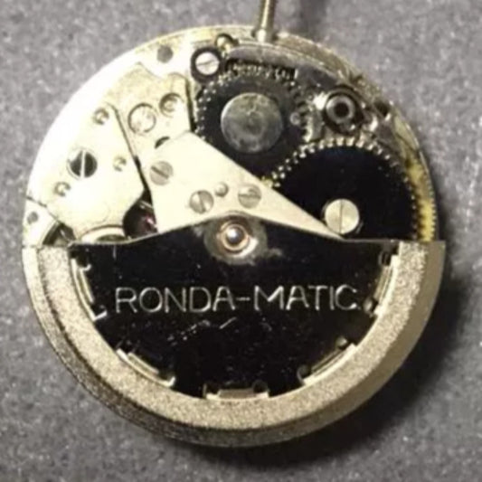Swiss Made RONDA MATIC 4118 4119 automatic mechanical watch movement, disassembled components view.