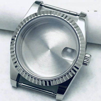 36/40mm S Crown Steel Sapphire Watch Case For NH34 NH35 NH36 ETA 2824 PT5000