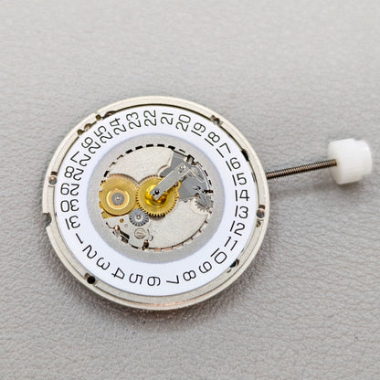 Swiss ETA 955.414 Quartz Movement Silver Single Calendar Date@3