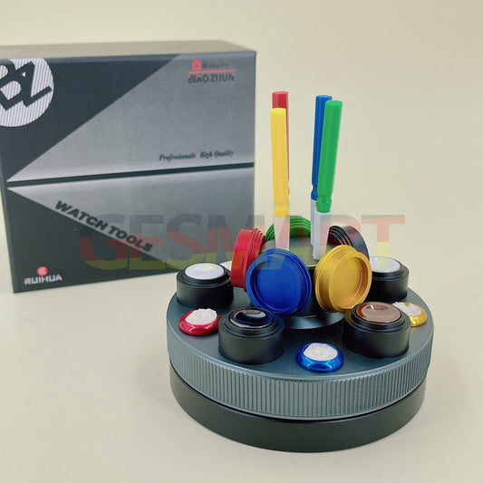 Turnable 30180 Oil Cup Stand with 5 containers for watch repair by Turnable, organized watchmakers tool.