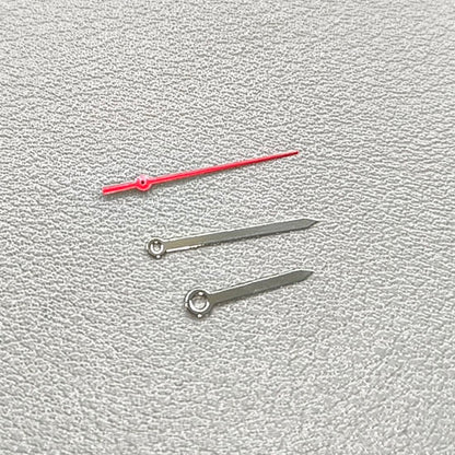2 Sets/Pack Silver+Red Arrow Shape Watch Hands for Ronda 515 Quartz Movement