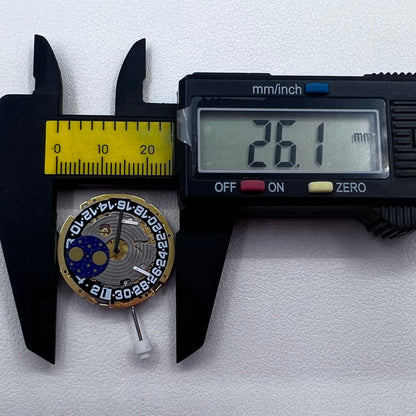 Swiss ISA 8171 Multifunctional Quartz Movement Replace ISA 8161 Black Disk 6 Hands