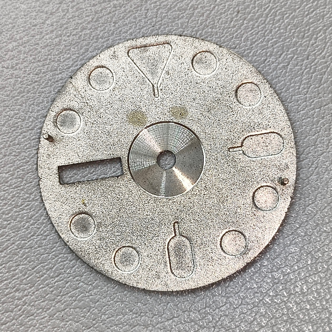 Black+Golden Trim Nail with Green Lume Datejust Watch Dial for NH35 NH36 Movement