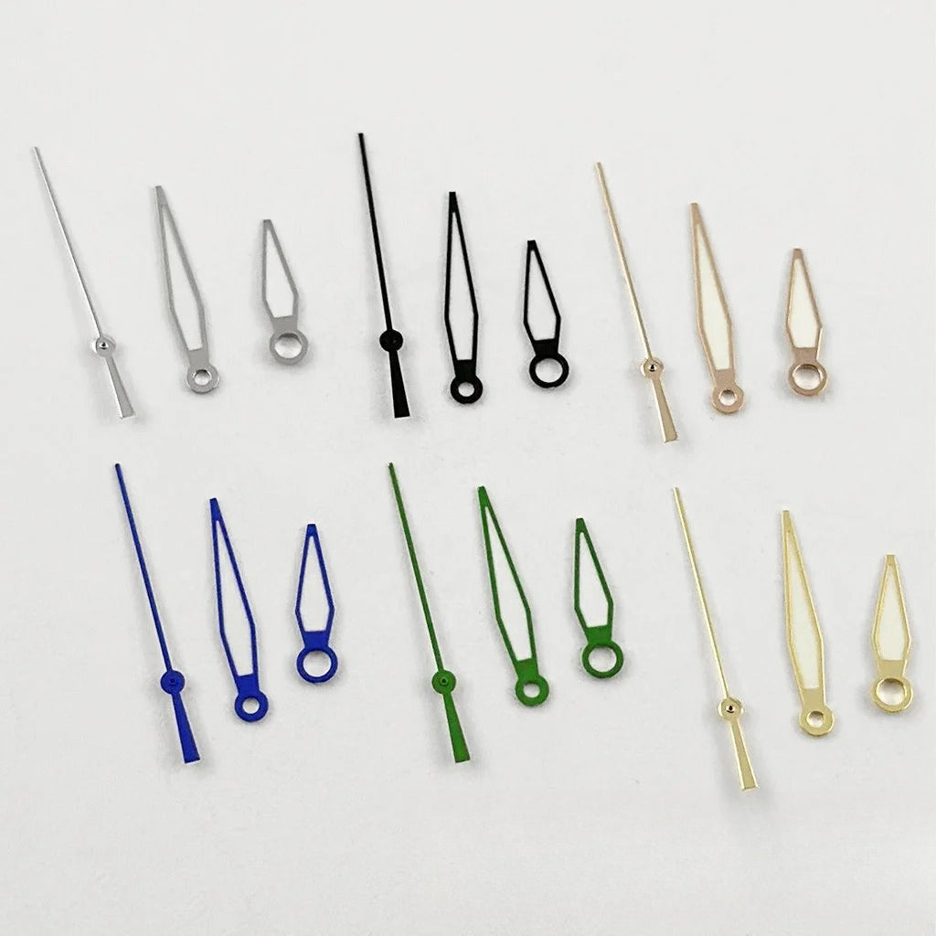 Pilot Green Luminous Watch Hands for NH34 NH35 NH36 NH38 Multi-Color Pointers