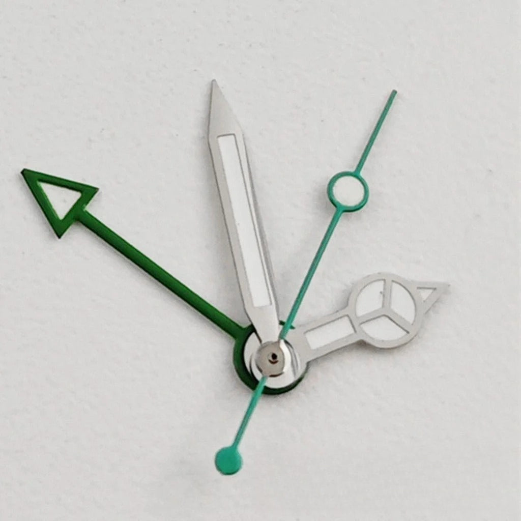 Green Luminous Multicolor Watch Hand for NH35 NH34A 4R34 Diver Aiguille Hands