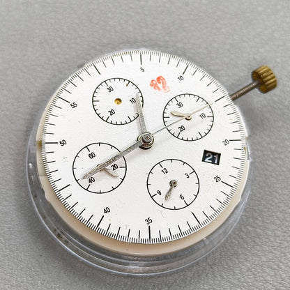 Chronograph Movement @4.5 Black Single Calendar Second@9 ETA 7750 Replacement
