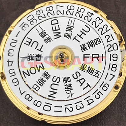 Genuine Swiss Golden Day Date watch with ETA2836-2 Geneva V8 mechanical movement, luxury timepiece accessory.