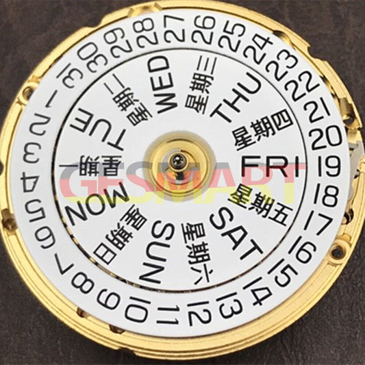 Genuine Swiss Golden Day Date watch with ETA2836-2 Geneva V8 mechanical movement, luxury timepiece accessory.