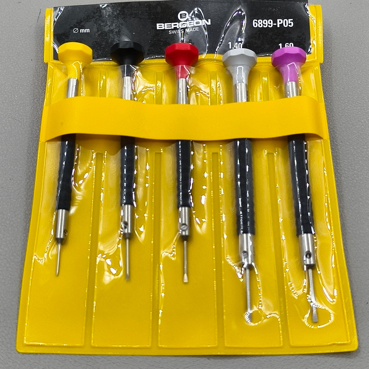 Swiss Bergeon 6899-P05 Set Of 5 Ergonomic Screwdrivers