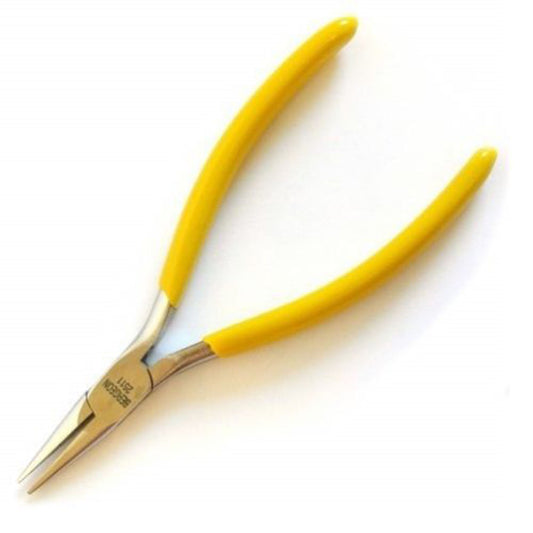 Bergeon 2511 snipe nose pliers with smooth jaws for precision jewelry work and watch accessory repairs.