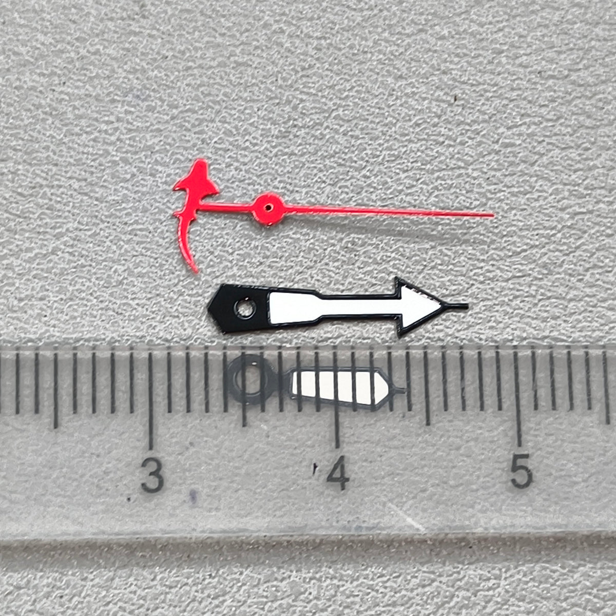 Red Shark Second Hand Green Luminous Watch Hands for NH34/35/36 NH38/39 NH70/72