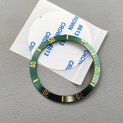 39.5mm Green Aluminium Watch Bezel Insert Fit for Automatic SUB/GMT Watch