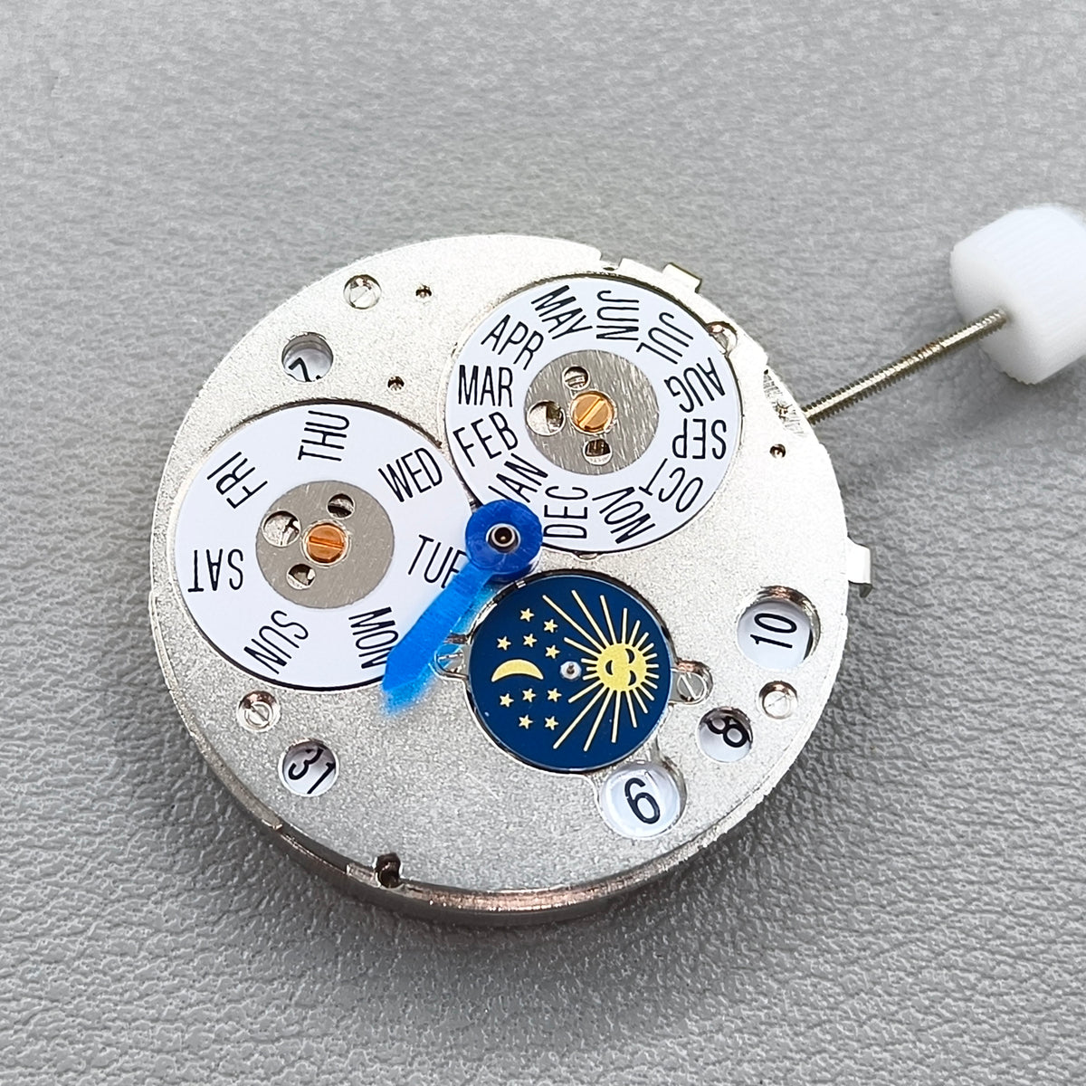 China Multifunctional Mechanical Movement Moon Phase@6 Week Disk@12