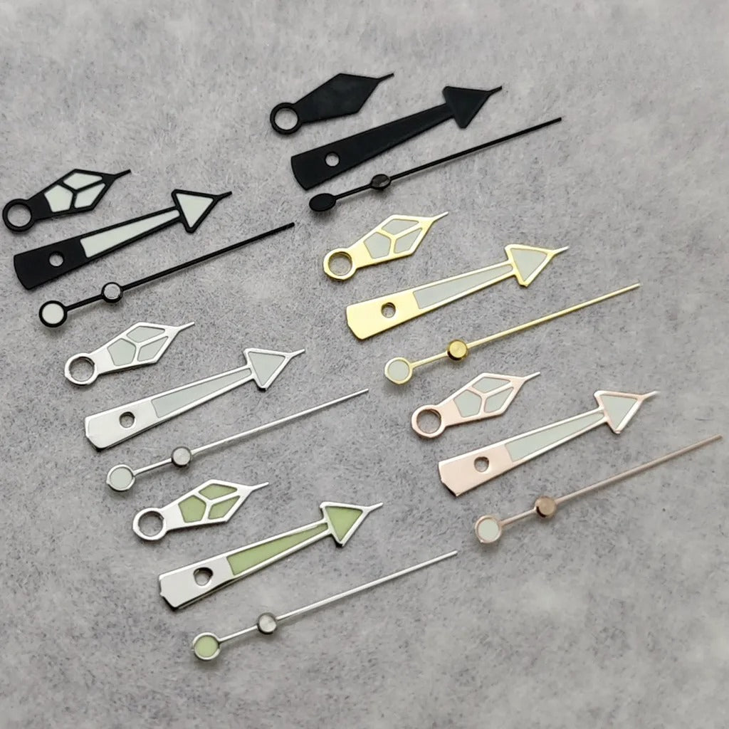Multicolor C3 Green Luminous Watch Hands Pointers For NH35/NH36/4R/7S Movement