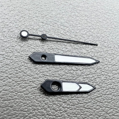 Green Lume White+Black Trim Watch Hands Set for NH35 NH36 7S26 NH70 NH72