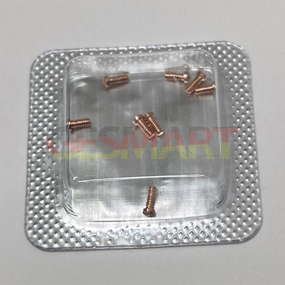 Precise 2.5x1mm slotted watch back cover screws for Cartier watches, durable replacement accessory.