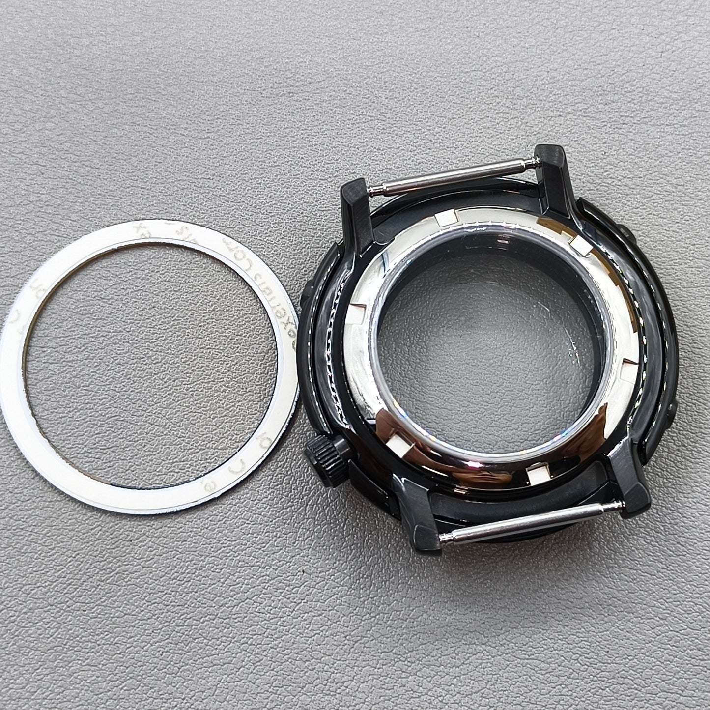 43mm Watch Case Sapphire Fit NH35/36/38 4R36 For Mod Mini Tuna Canned C3 Bezel