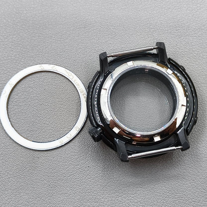 43mm Watch Case Sapphire Fit NH35/36/38 4R36 For Mod Mini Tuna Canned C3 Bezel