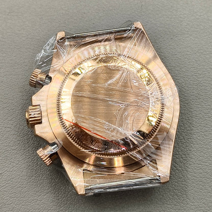 40mm Rose Golden Watch Steel Case for Daytona VK63 VK64 Case Fits 20mm Strap
