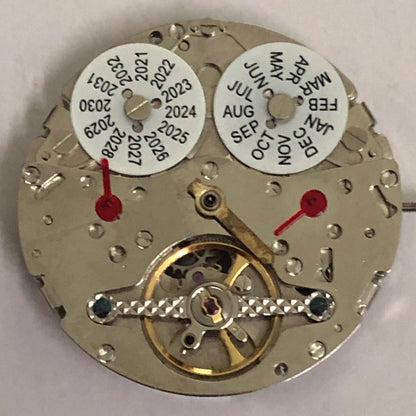 Chinese Perpetual Calendar watch with B31B mechanical movement, 5 hands, high-frequency 28800 vibrations per hour.