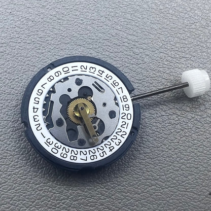 Swiss ETA 803.112 quartz watch movement with 3 hands and date window at 3 o'clock by ETA.